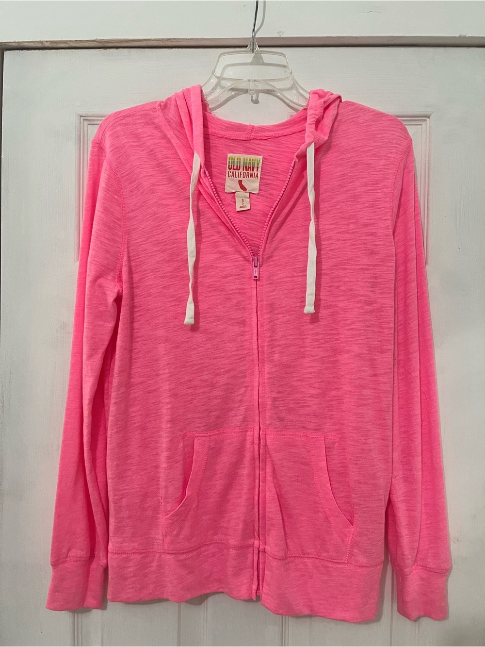 Old Navy Pink Zip-Up Hoodie Sweater